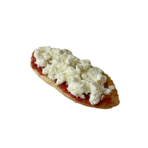 Tostada de queso fresco