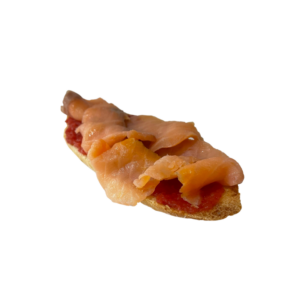 Tostada de salmón